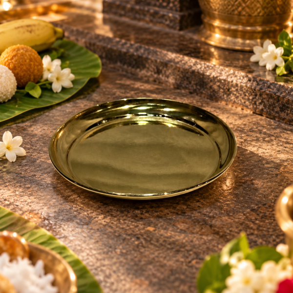 Plain Prasadam Plate