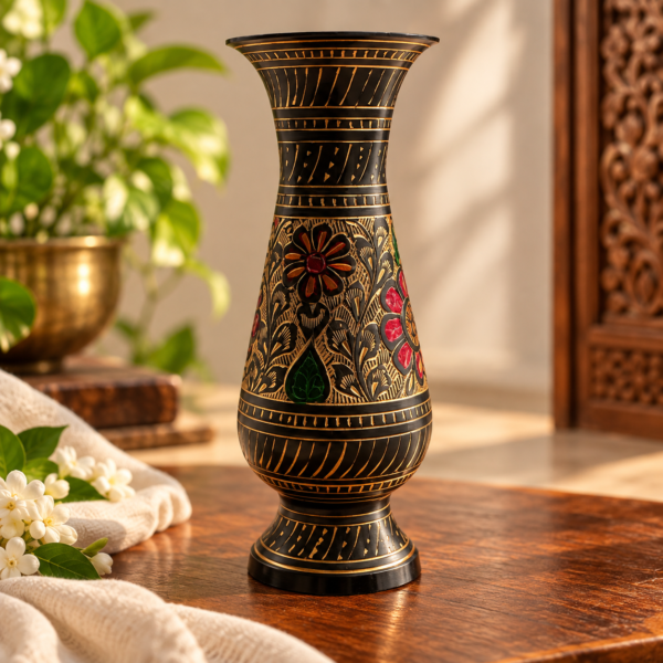 Black Designed Flower Walz